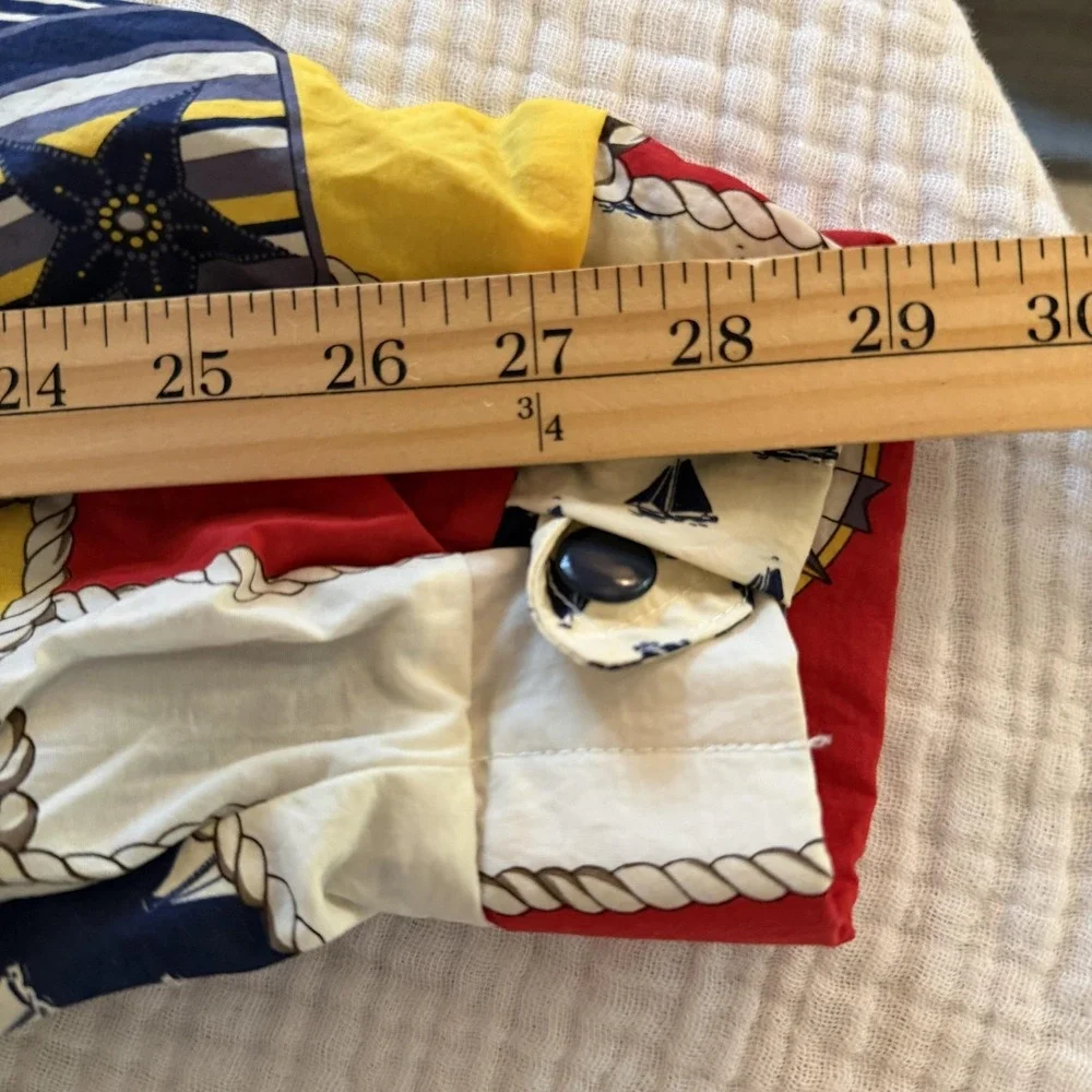 Vintage Liz Sport Jacket Womens XL Nautical Sailboat Windbreaker 80s Yacht Club - Picture 15 of 16